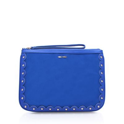 Blue 'Enrin Wrislet' clutch bag